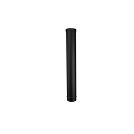 Pelletkachel rookkanaal zwart RVS, Ø100mm premium line, 1000mm pijp