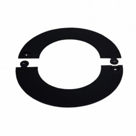 Rozet deelbaar zwart, diameter Ø80