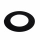 Rozet deelbaar zwart, diameter Ø80