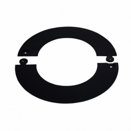 Rozet zwart deelbaar, diameter Ø140