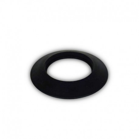 Rozet siliconen zwart, diameter Ø60