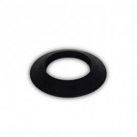 Rozet siliconen zwart, diameter Ø130