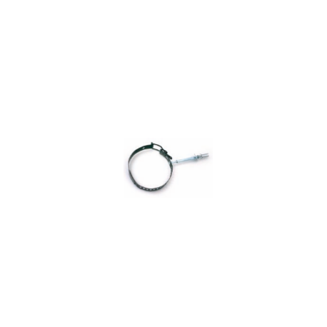 Kachelpijp zwart RVS, verstelbare Muurbeugel, diameter Ø130-180mm
