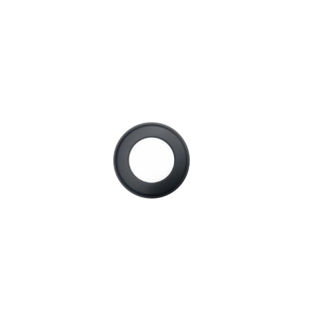 Rozet zwart, diameter Ø180mm
