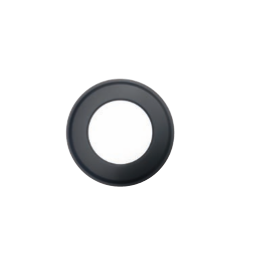 Rozet zwart, diameter Ø200