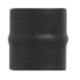 Kachelpijp zwart RVS, Aansluitstuk mannelijk-mannelijk, diameter Ø120