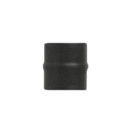 Kachelpijp zwart RVS, Aansluitstuk mannelijk-mannelijk, diameter Ø120