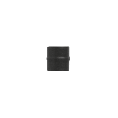 Kachelpijp zwart RVS, Aansluitstuk mannelijk-mannelijk, diameter Ø140