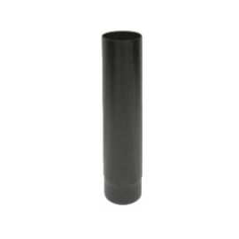 Kachelpijp zwart geëmailleerd staal, diameter Ø120, 1000mm pijp
