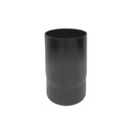 Kachelpijp zwart geëmailleerd staal, diameter Ø120, 250mm pijp