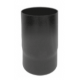 Kachelpijp zwart geëmailleerd staal, diameter Ø130, 250mm pijp