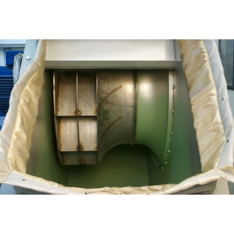 Centrifugaal ventilator met anti-slijtage coating